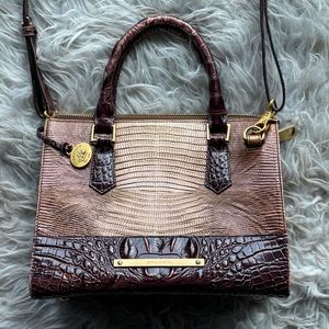 FIRE SALE! Brahmin Leather Convertible Handbag - unique styling!